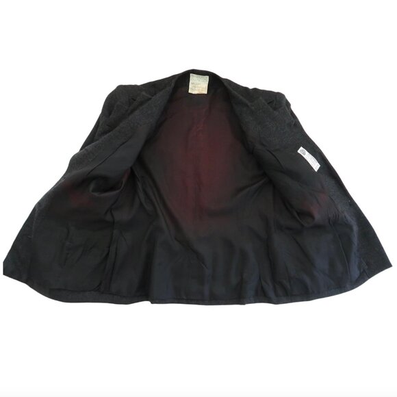 vtg 80s EMANUELLE KHANH wool jacket sz 42 US - Picture 6 of 7